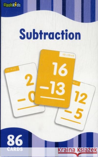 Subtraction Flash Cards Flash Kids 9781411434820 Flash Kids - książka