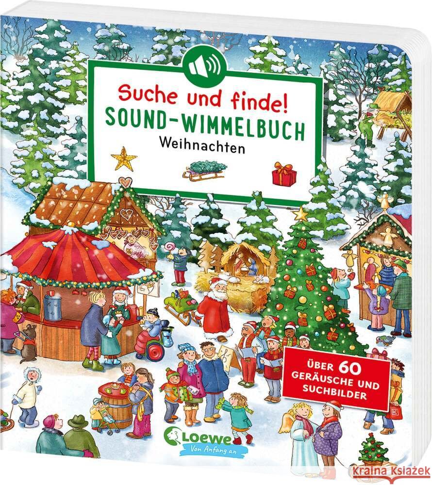 Suche und finde! Sound-Wimmelbuch - Weihnachten Moser, Annette 9783743222656 Loewe Verlag - książka