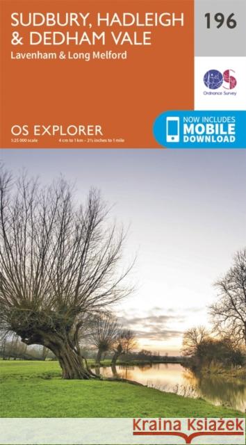 Sudbury, Hadleigh and Dedham Vale Ordnance Survey 9780319243893 Ordnance Survey - książka