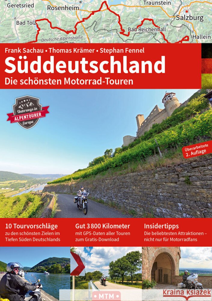SÜDDEUTSCHLAND Sachau, Frank, Fennel, Stephan, Krämer, Thomas 9783939997542 MoTourMedia - książka