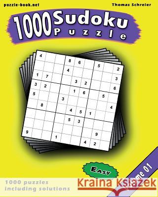 Sudoku: 1000 Easy 9x9 Sudoku, Vol. 1 Thomas Schreier 9781545087046 Createspace Independent Publishing Platform - książka