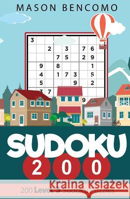 Sudoku 200: Medium Puzzles for the Advanced Beginner Mason Bencomo 9781732112926 Covepoint Publishing - książka