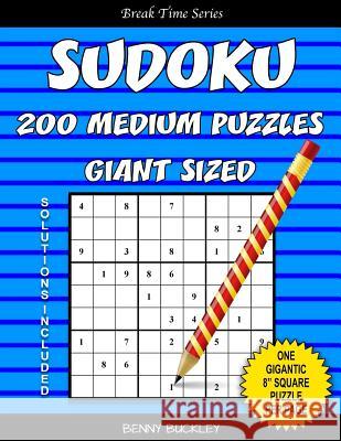 Sudoku 200 Medium Puzzles Giant Sized. One Gigantic 8