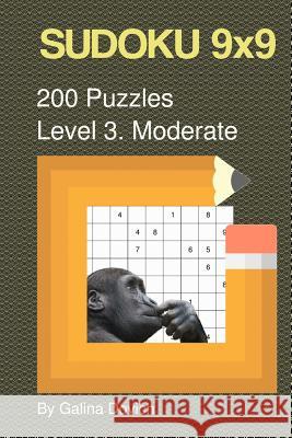 SUDOKU 9x9 200 Puzzles: Level 3. Moderate Dovich, Galina 9781537493817 Createspace Independent Publishing Platform - książka