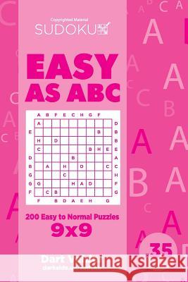 Sudoku Easy as ABC - 200 Easy to Normal Puzzles 9x9 (Volume 35) Dart Veider 9781729594704 Createspace Independent Publishing Platform - książka