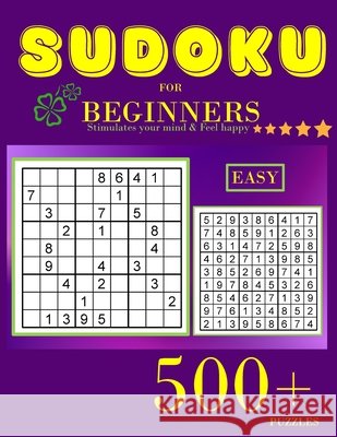 Sudoku for beginners: Easy Sudoku Puzzles with Solutions for Beginners Moore, Ronald 9798702023137 Independently Published - książka