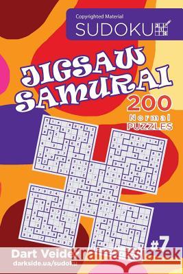 Sudoku Jigsaw Samurai - 200 Normal Puzzles 9x9 (Volume 7) Dart Veider 9781984164230 Createspace Independent Publishing Platform - książka