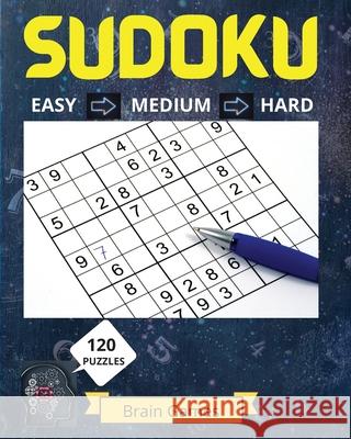 Sudoku Puzzle Book for Grown Ups: Great Medium to Hard Sudoku Puzzles with Solutions/ Over 120 Sudoku Puzzles for Grown Ups Russ West 9781803858586 Mystarsbooks Publishing - książka