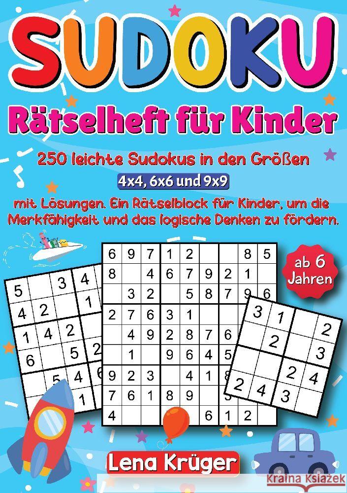 Sudoku Rätselheft für Kinder ab 6 Jahren Krüger, Lena 9783384113931 Nova Mente Verlag - książka