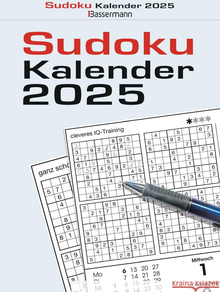 Sudokukalender 2025. Der beliebte Abreißkalender mit 800 Zahlenrätseln Krüger, Eberhard 9783809449171 Bassermann - książka