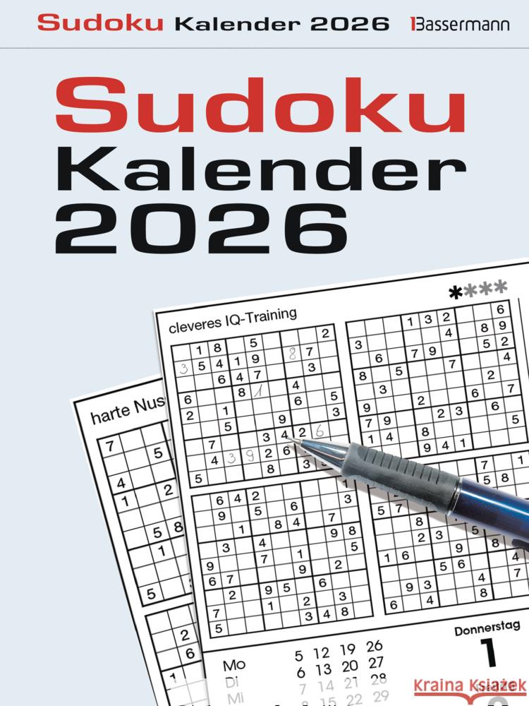 Sudokukalender 2026. Der beliebte Abreißkalender mit 800 Zahlenrätseln Krüger, Eberhard 9783809451488 Bassermann - książka