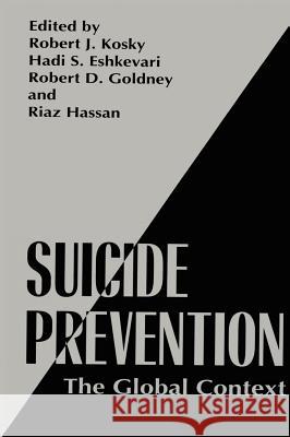 Suicide Prevention: The Global Context Kosky, Robert J. 9780306458156 Kluwer Academic Publishers - książka