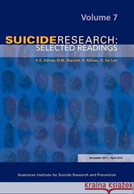 SUICIDE RESEARCH SELECTED READINGS VO  9781922117007  - książka