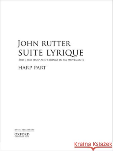 Suite Lyrique  9780193375758 Oxford University Press - książka
