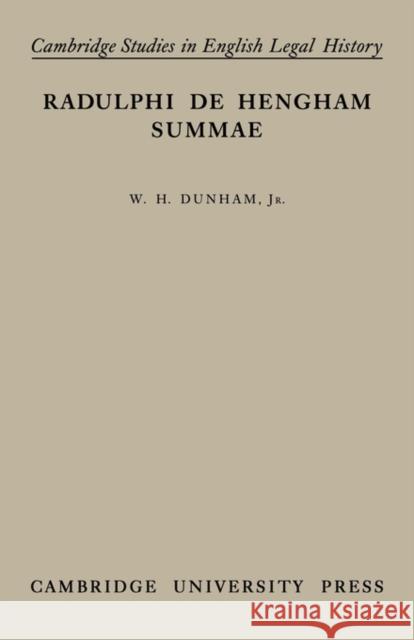 Summae William Huse Dunham 9780521134736 Cambridge University Press - książka