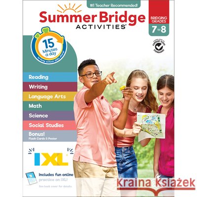 Summer Bridge Activities, Grades 7 - 8 Carson Dellosa Education 9781483872766 Summer Bridge Activities - książka