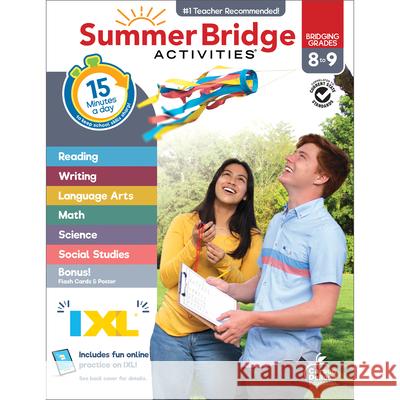 Summer Bridge Activities, Grades 8 - 9 Summer Bridge Activities                 Carson Dellosa Education 9781483872773 Summer Bridge Activities - książka