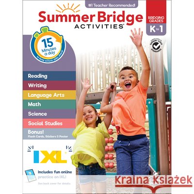 Summer Bridge Activities, Grades K - 1 Carson Dellosa Education 9781483872698 Summer Bridge Activities - książka