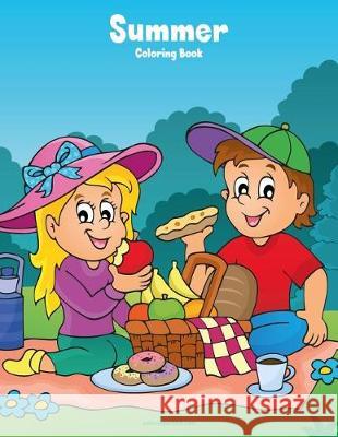 Summer Coloring Book 1 Nick Snels 9781721018499 Createspace Independent Publishing Platform - książka