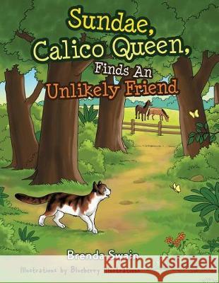 Sundae, Calico Queen, Finds An Unlikely Friend Illustrations, Blueberry 9781717027825 Createspace Independent Publishing Platform - książka