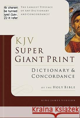 Super Giant Print Bible Dictionary and Concordance Knight, George W. 9780805494921 Holman Reference - książka