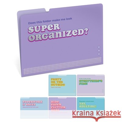 Super Organized File Folders Knock Knock 9781683495383 Knock Knock - książka