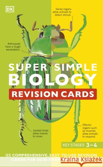 Super Simple Biology Revision Cards Key Stages 3 and 4 DK 9780241515372 DK - książka