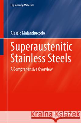 Superaustenitic Stainless Steels: A Comprehensive Overview Alessio Malandruccolo 9783031687433 Springer - książka