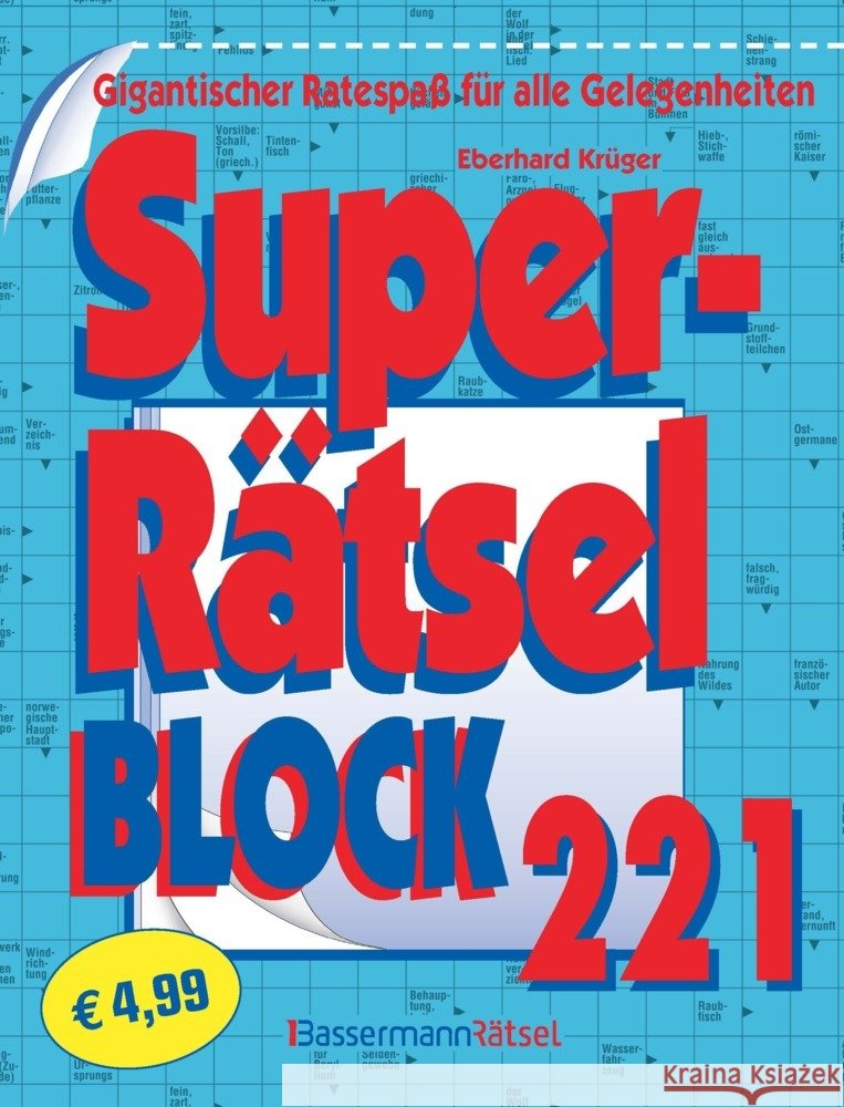 Superrätselblock 221 Krüger, Eberhard 9783809450511 Bassermann - książka