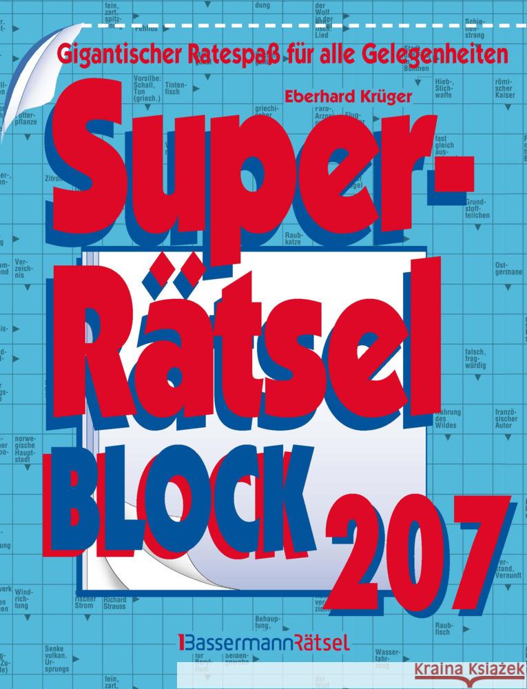 Superrätselblock 207 Krüger, Eberhard 9783809448310 Bassermann - książka
