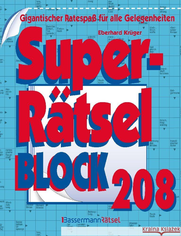 Superrätselblock 208 Krüger, Eberhard 9783809448327 Bassermann - książka