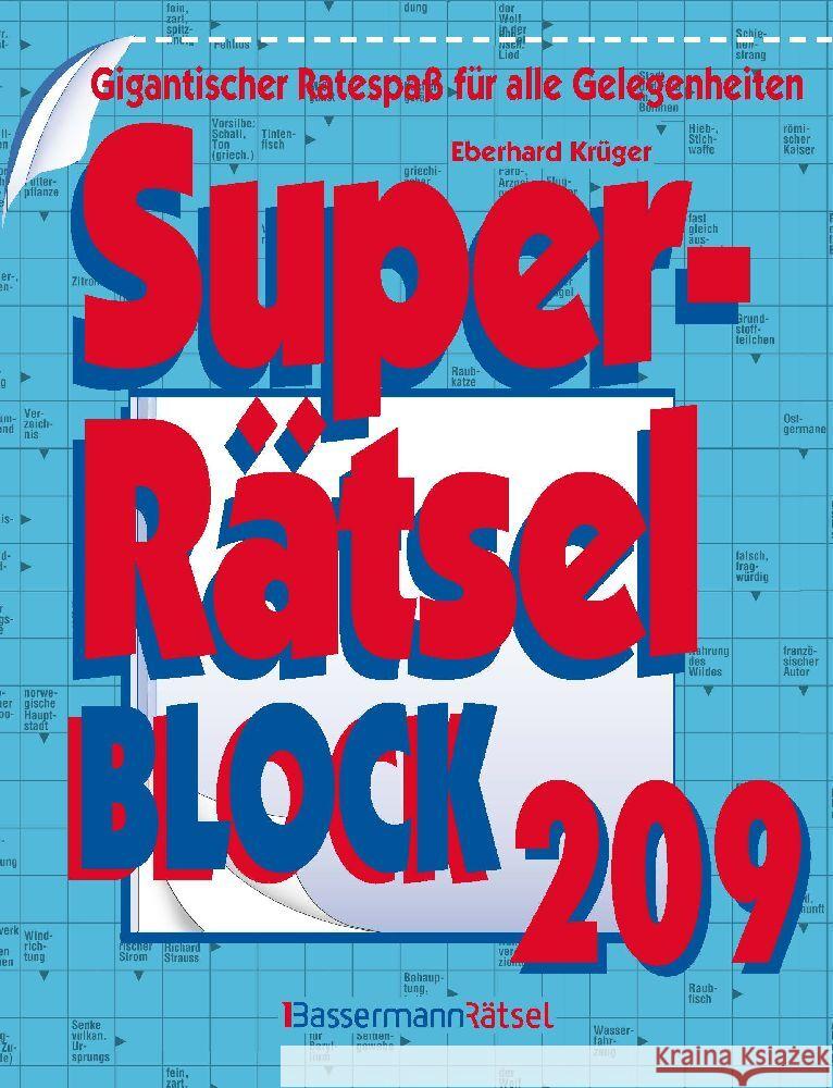 Superrätselblock 209 Krüger, Eberhard 9783809448334 Bassermann - książka