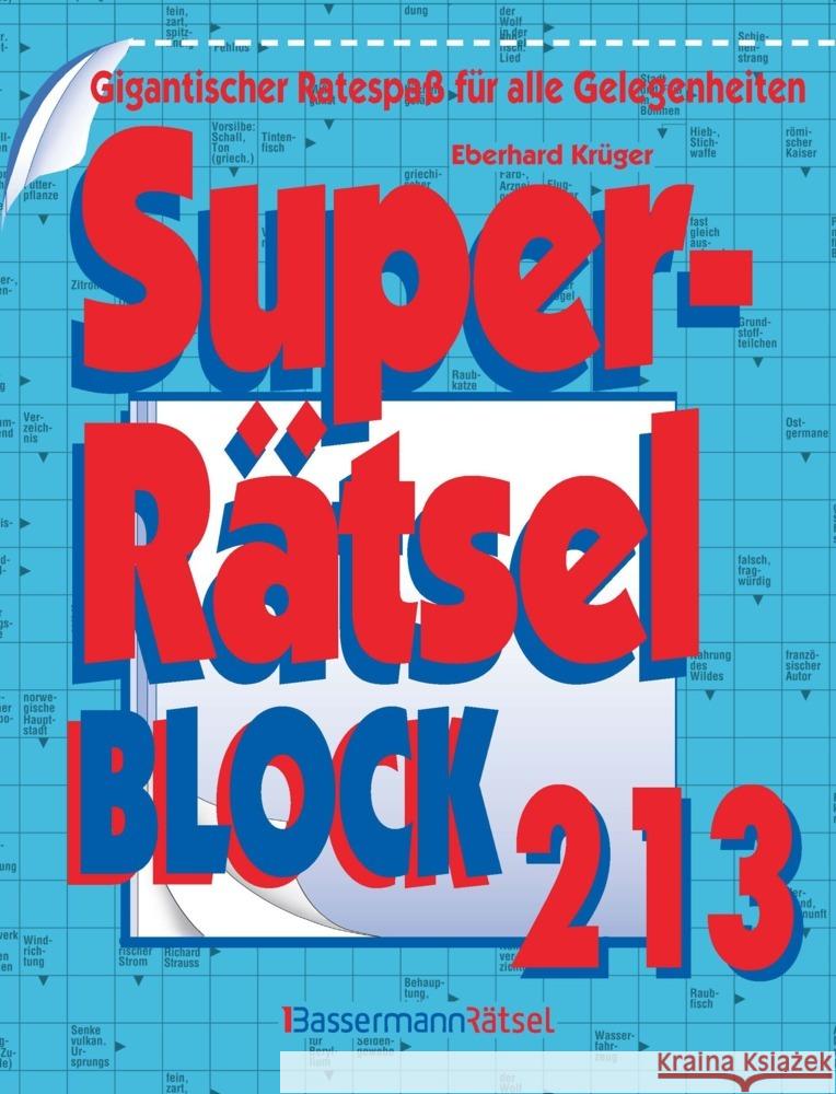 Superrätselblock 213 Krüger, Eberhard 9783809450436 Bassermann - książka