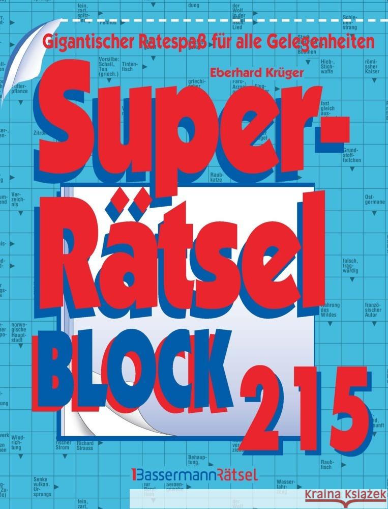 Superrätselblock 215 Krüger, Eberhard 9783809450450 Bassermann - książka