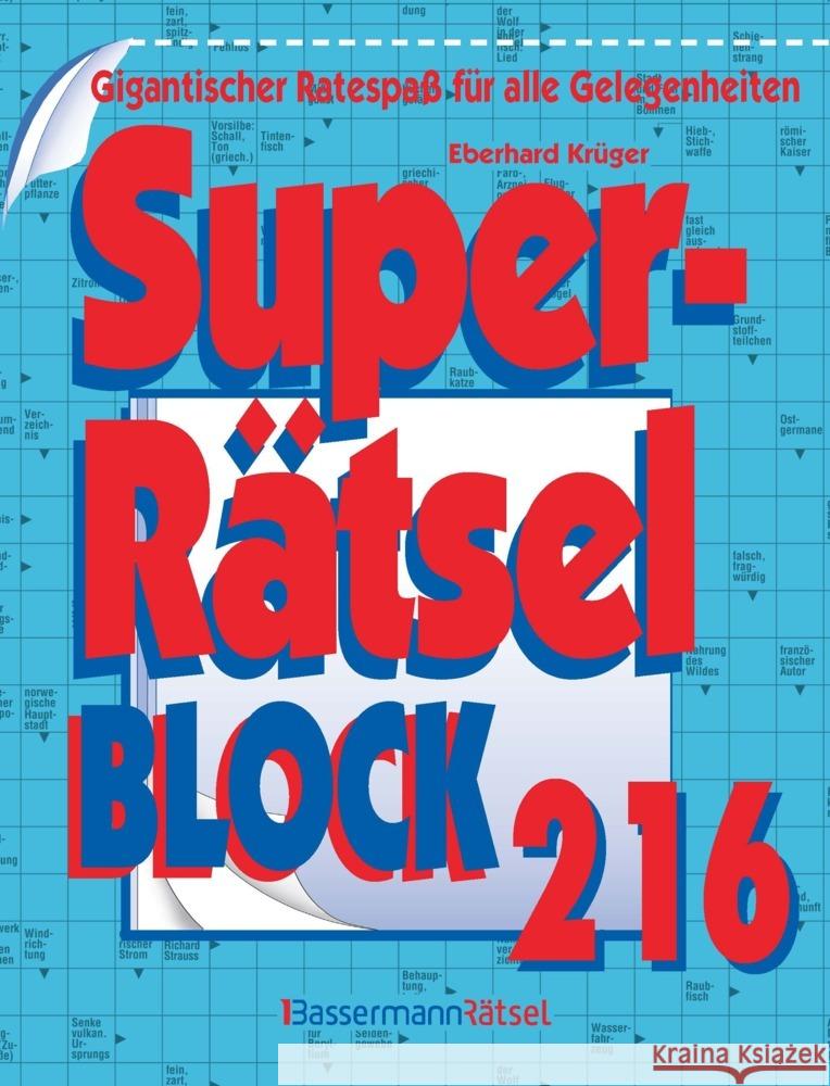 Superrätselblock 216 Krüger, Eberhard 9783809450467 Bassermann - książka