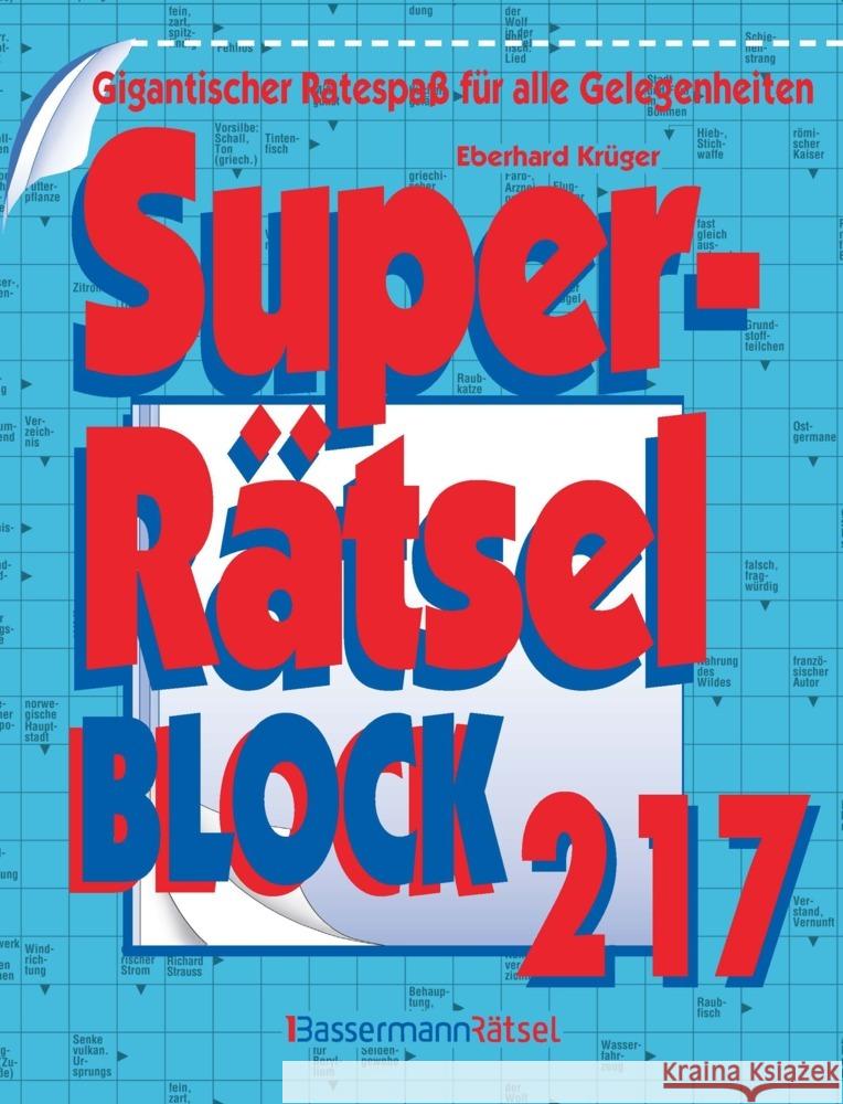 Superrätselblock 217 Krüger, Eberhard 9783809450474 Bassermann - książka