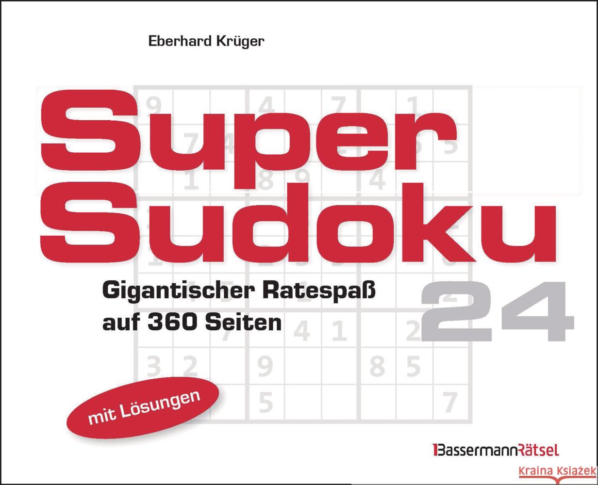 Supersudoku 24 Krüger, Eberhard 9783809451082 Bassermann - książka