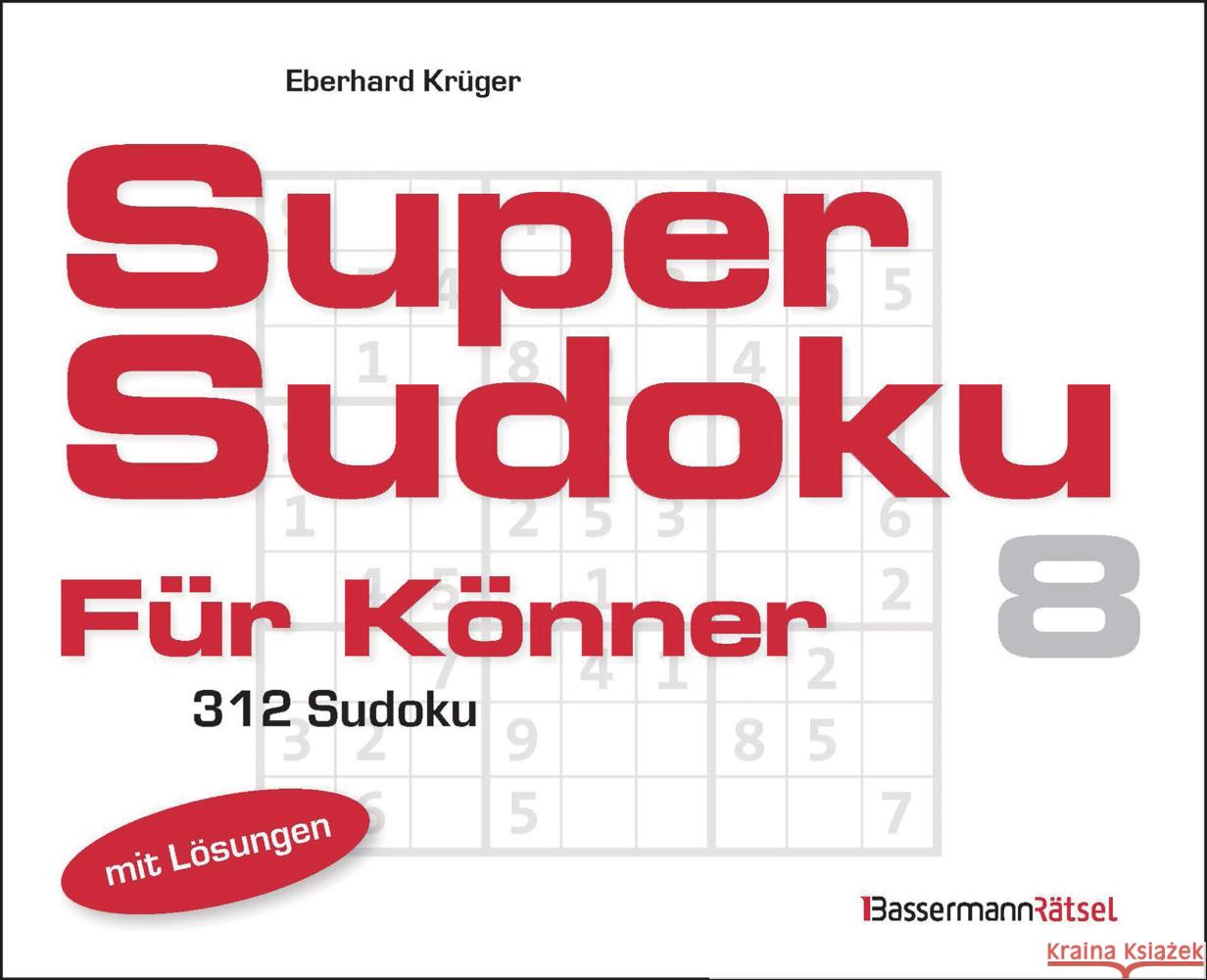 Supersudoku für Könner 8 Krüger, Eberhard 9783809451112 Bassermann - książka