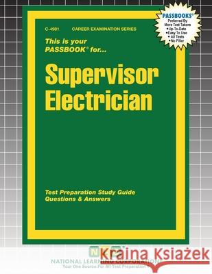 Supervisor Electrician Passbooks 9781799349815 National Learning Corp - książka