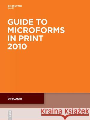 Supplement  9783110230611 K. G. Saur - książka