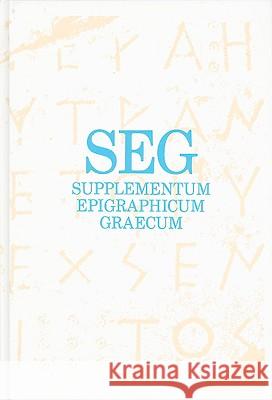 Supplementum Epigraphicum Graecum, Consolidated Index for Volumes XXXVI-XLV (1986-1995) Johan Strubbe 9789050631082 Brill Academic Publishers - książka