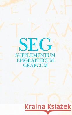 Supplementum Epigraphicum Graecum, Volume XXVI (1976-1977)  9789004164987 Brill Academic Publishers - książka