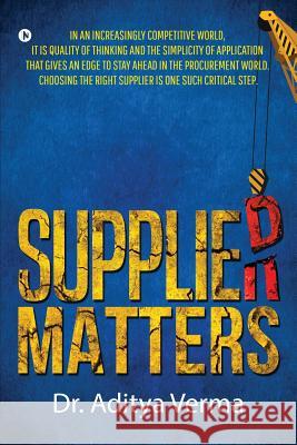 Supplier Matters Dr Aditya Verma 9781684664894 Notion Press - książka