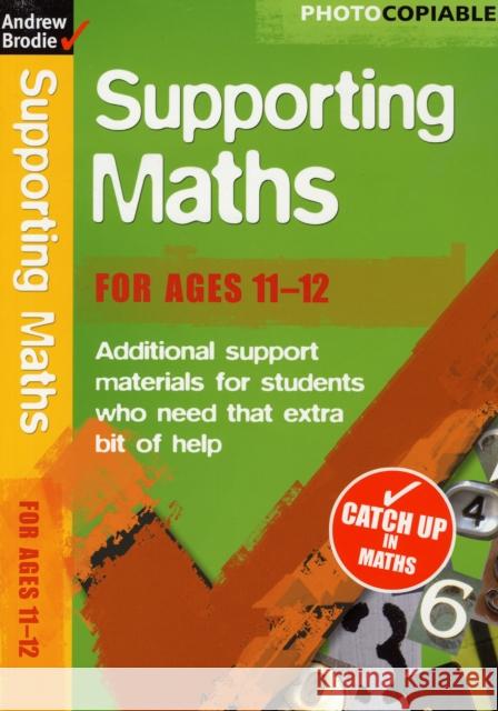 Supporting Maths 11-12 Andrew Brodie 9780713684391 Bloomsbury Publishing PLC - książka