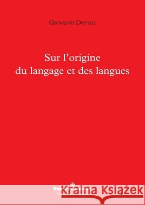 Sur l'origine du langage et des langues Giovanni Dotoli 9782705694791 Hermann - książka