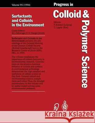 Surfactants and Colloids in the Environment M. Schwuger F. -H Haegel 9783662156742 Steinkopff-Verlag Darmstadt - książka