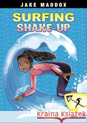 Surfing Shake-Up Jake Maddox Katie Wood 9781669007074 Stone Arch Books - książka