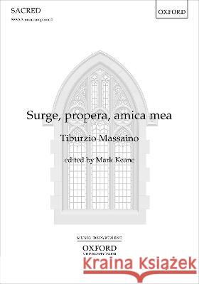 Surge, propera, amica mea Tiburzio Massaino   9780193554436 Oxford University Press - książka