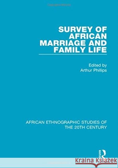 Survey of African Marriage and Family Life  9781138597365 Taylor and Francis - książka