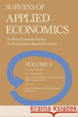 Surveys of Applied Economics: Volume 2 Surveys I-V Royal Economic Society 9781349018659 Palgrave MacMillan - książka